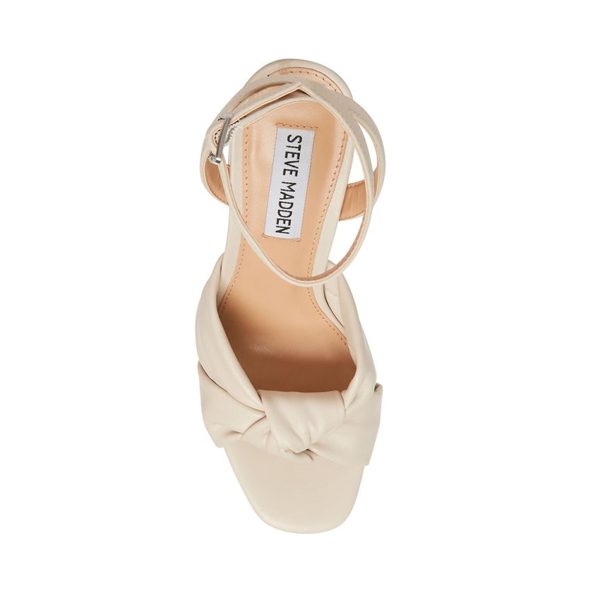 Beige Steve Madden Lala Women's Heels Sandals | PH 0391KWP